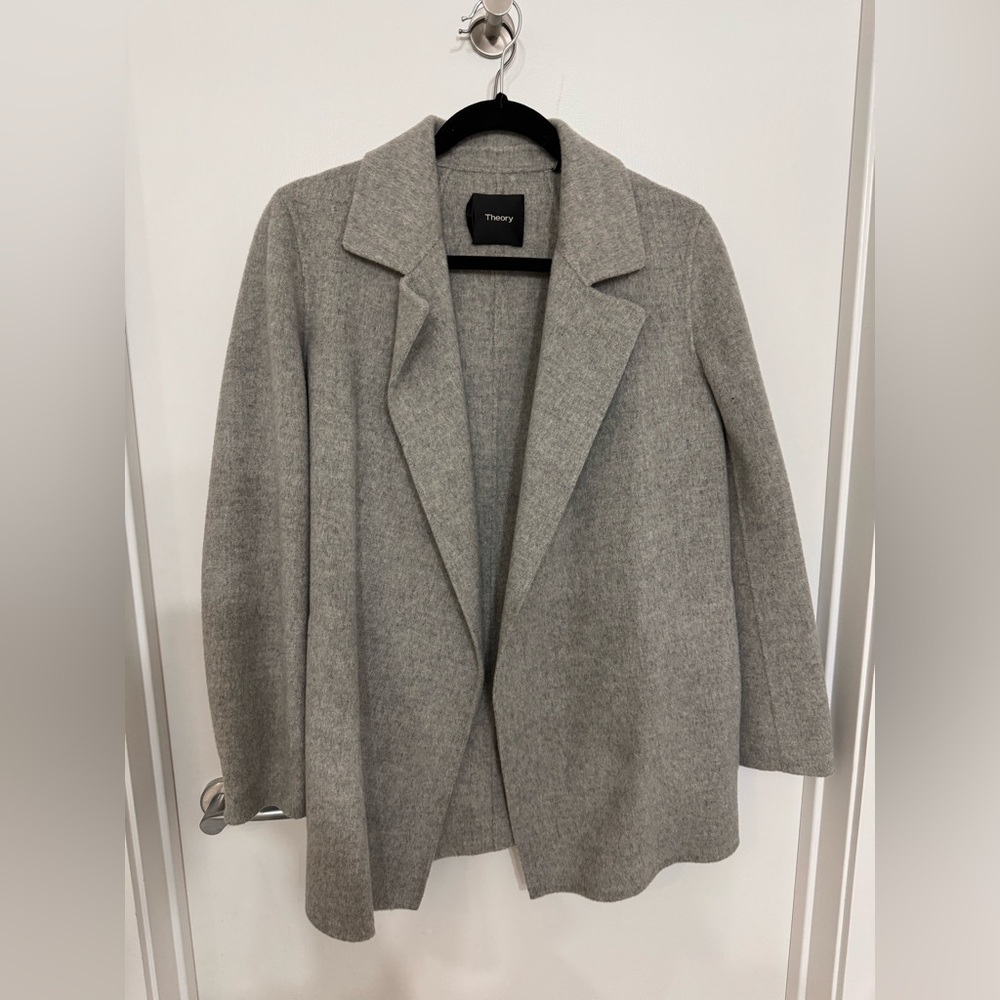 Theory Women's Open Front Coat In Double-Face Woo… - image 3